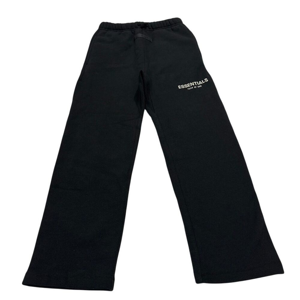 Essentials Fear of God Kids 10 Black Fleece Sweatpants Pockets Designer Trendy